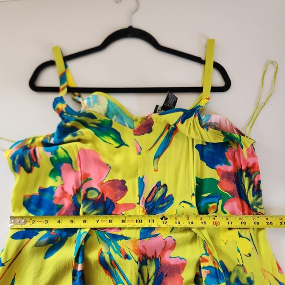 Ivy Street Funky Cropped Whimsy Jumpsuit Sleeveless Flowy Summer Dress Size 2X - Picture 10 of 13